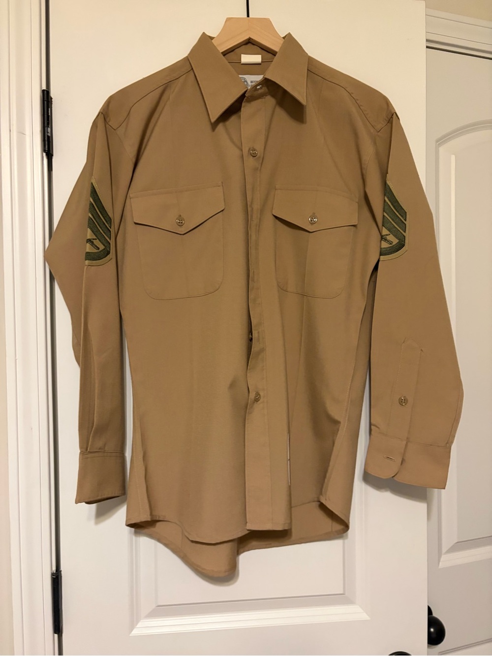 USMC Khaki Long Sleeve Shirt